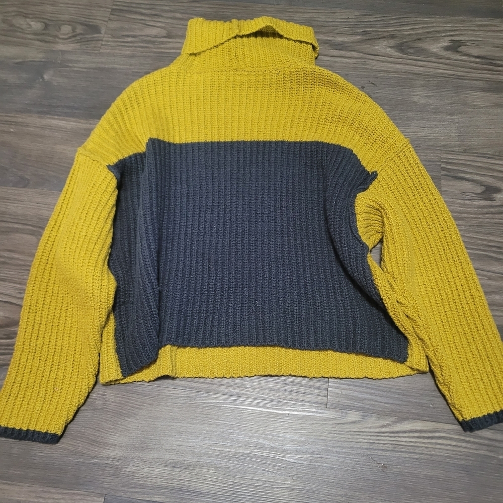 Free People Greater Than Cowl Neck Turtleneck Sweater "Olivia" Arrow - Picture 7 of 10